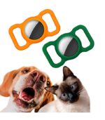 2 Fundas Silicon Airtag Correa Mascota Perro Gato