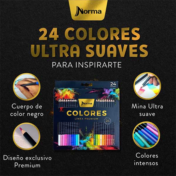 Colores Norma Premium 24 Colores