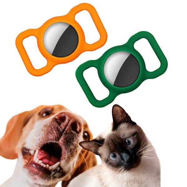 2 Fundas Silicon Airtag Correa Mascota Perro Gato