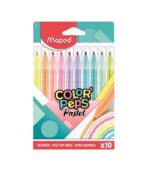 Plumones Pastel Maped Color Peps 10 Marcadores