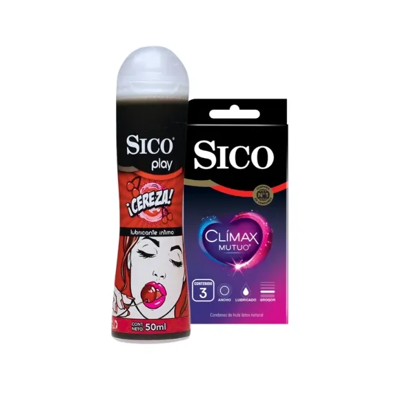Lubricante Sico Play Intimo Y Condones Sico Climax Mutuo