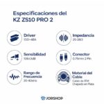 Audífonos KZ ZS10 PRO 2 HiFi